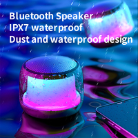 TWS Dual Pairing Mini Portable Wireless Speaker Bass Loud Stereo LED Colorful Light FICAN S9