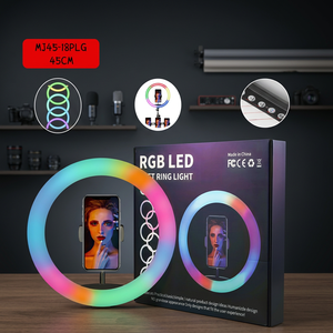 Support d'éclairage de beauté MJ45 18 pouces RGB pour photographie et diffusion en direct avec lumière d'appoint pour vidéo - Product Image 2