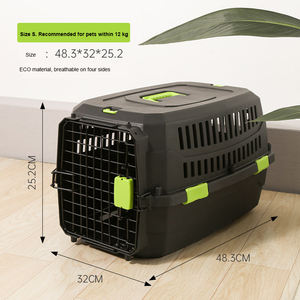 Vente en gros personnalisée grande boîte en plastique pour animaux de compagnie approuvée par les compagnies aériennes transporteur de chiens avec roues portable chat <span class=keywords><strong>cage</strong></span> de transport pour animaux de compagnie - Product Image 5