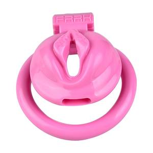 Dispositivo de castidad portátil FRRK, jaula de plástico para pene para hombres, pene bloqueado en lujuria, juego de bondage BDSM, jaula de castidad, juguetes sexuales para hombres - Product Image 6