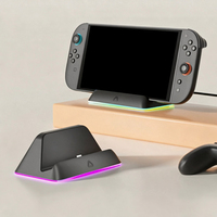 Base de charge portable LED RGB pour Switch 2, station de charge, jouez pendant la charge, plug-and-play, berceau de charge de voyage