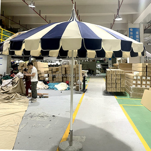 <span class=keywords><strong>Parasol</strong></span> de jardin extérieur <span class=keywords><strong>grand</strong></span> format en aluminium, à franges, jaune rayé, de luxe, style pagode, pour plage et terrasse, <span class=keywords><strong>prix</strong></span> usine - Product Image 4
