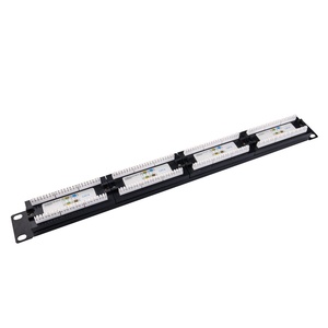 비차폐형 24포트 Cat6 RJ45 네트워크 패치 패널 1U 19인치 이더넷 분배 프레임 - Product Image 2