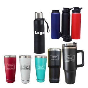 Gobelet thermique en acier inoxydable avec logo personnalisé gravé au laser, logo personnalisé d'usine - Product Image 1