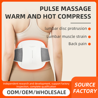 Ceinture de massage lombaire sans fil à télécommande, intelligente, électrique, avec compresse chaude et impulsions EMS pour le ventre et la taille