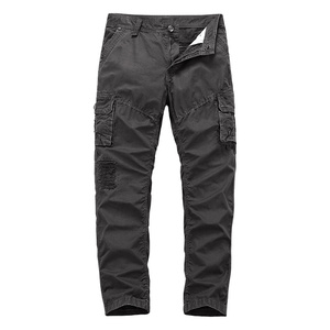 <span class=keywords><strong>Pantaloni</strong></span> Cargo in <span class=keywords><strong>cotone</strong></span> traspirante da uomo con tasche grandi piatte a metà tattico da Jogging Ropa Hombre rotto Streetwear per - Product Image 4