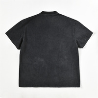 T-shirt surdimensionné en coton épais délavé à l'acide avec impression DTG, logo vintage, graphique photo, style streetwear, personnalisable