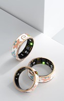 Bague connectée de suivi de santé et de fitness pour femmes et hommes, avec surveillance de la fréquence cardiaque, de l'oxygène sanguin, de la pression artérielle, du sommeil et du compteur de pas, modèle R18