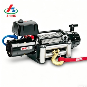 Cabrestante Eléctrico de 9500 Libras 12V <span class=keywords><strong>con</strong></span> Control Remoto Inalámbrico y Cable de Acero para Camión - Product Image 1