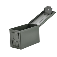Boîte à munitions en métal résistante aux intempéries M19A1 30 Cal M2A2 50 Cal, étui rigide vert pour munitions, conteneur de stockage personnalisable OEM