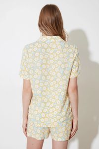 <span class=keywords><strong>Trendyol</strong></span>-Conjunto de pijama tejido con patrón de flores, primavera 2021 - Product Image 5