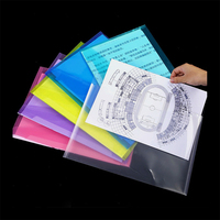 Meilleure vente! Sac de rangement plastique transparent pour documents, sac de rangement pour documents A4 PP personnel, sac enveloppe en pvc pour documents avec logo personnalisé