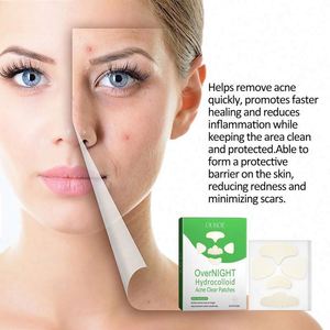 Ouhoe đầy đủ khuôn mặt thiết kế mới Hydrocolloid Vegan mụn vá trán mũi cằm - Product Image 4