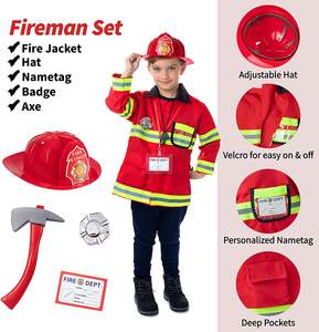Nouveau style Costume professionnel pour enfants Déguisements de pompier, de policier, de médecin Ensemble de costumes Jouets de déguisement - Product Image 2