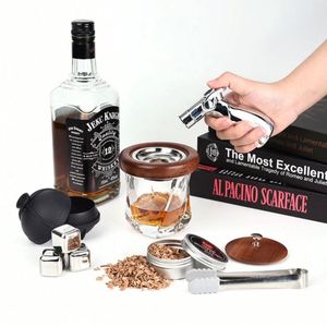 Design Custom Logo Whiskey Smoker Kit Portable Stainless Steel <b>Smoking</b> Gun Set | Luxury Cocktail Gift for Corporate Client - Product Image 4