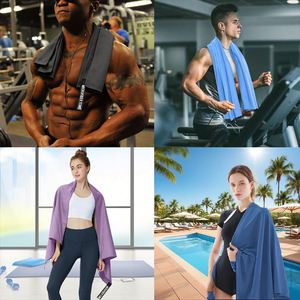 Toalla de Gimnasio de Microfibra de Poliéster Suave, de Secado Rápido, Color Sólido, Fácil de Doblar y Guardar, Personalizable como Toalla Deportiva - Product Image 6