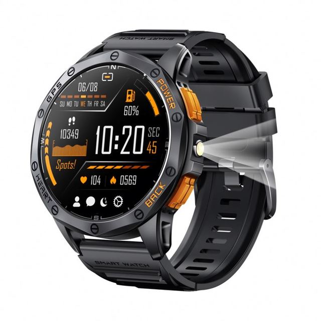 Hotselling Outdoor Smartwatch K67  1.43'' AMOLED with GPS Navigation IP68 Military-Grade Shockproof Stainless Steel Case