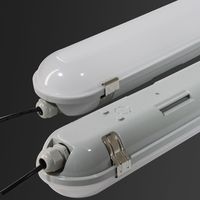 Lampu LED 40W Tri-Proof Eco Alpha Vapor Tight Light dengan Efisiensi Tinggi 120lm/w, Housing PC, Tahan Air IP65 untuk Penggunaan Gudang, Garansi 5 Tahun