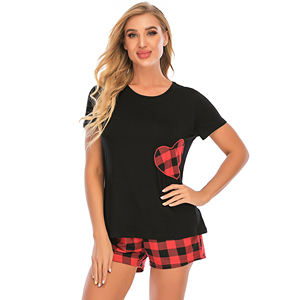 Low Moq Atmungsaktive gemütliche Pyjama-Sets für Damen Cotton Lounge Wear Set - Product Image 4