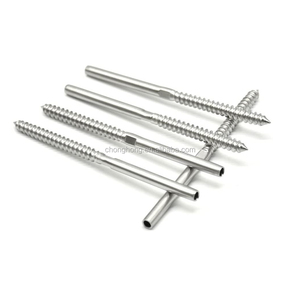 Kit <span class=keywords><strong>de</strong></span> herrajes para barandilla <span class=keywords><strong>de</strong></span> cubierta <span class=keywords><strong>de</strong></span> Cable T316, acero inoxidable, <span class=keywords><strong>cuerda</strong></span> <span class=keywords><strong>de</strong></span> alambre <span class=keywords><strong>de</strong></span> 1/8 ", tornillos <span class=keywords><strong>de</strong></span> arrastre <span class=keywords><strong>de</strong></span> rosca para mano <span class=keywords><strong>izquierda</strong></span> y derecha para poste <span class=keywords><strong>de</strong></span> madera - Product Image 1