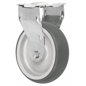 Ruedas Fijas de Estilo Europeo para Trabajo Mediano, 4 y 5 Pulgadas, Capacidad de Carga de 100 kg, <span class=keywords><strong>Precio</strong></span> Económico, Material de Polipropileno, Tamaños de 100 mm y 125 mm - Product Image 1