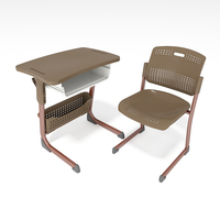 Bureau d'école pas cher direct d'usine et chaise d'étude bureau et chaise de classe réglables simples