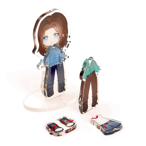 2024 Tùy Chỉnh Chéo Mặc Quần Áo <span class=keywords><strong>Acrylic</strong></span> Standee Từ Tự Làm Ăn Mặc Món Quà Mới Thiết Kế Nhân Vật Vật Vật Liệu Nhựa Cho Bạn Bè - Product Image 2