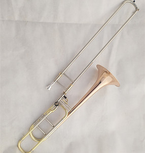 Trombón de Tono Tenor de Cobre Fosforado para Instrumentos de Viento Metálico Occidentales, Bajo B/F, para Interpretación - Product Image 2