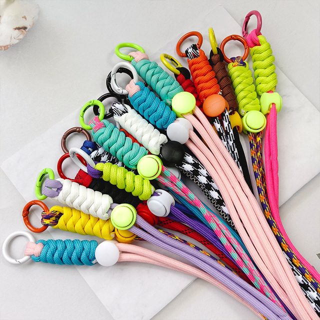 Braided Knotted Shoulder Strap Rope New Multi-color Crossbody Mobile Phone Strap Mobile Phone Strap Hanging Chains Phone Lanyard