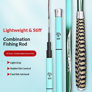 Canna da Feeder in Carbonio con Manico in EVA a 37 Sezioni per Carpe e Carassi, Leggera e Rigida, Pieghevole, 110cm, Misure 2.7m-7.2m - Product Image 1