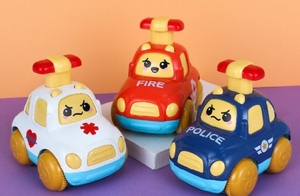 Jouet d'éducation précoce <span class=keywords><strong>pour</strong></span> la formation de préhension par compression <span class=keywords><strong>pour</strong></span> bébé-Petite voiture à recul par inertie - Product Image 5