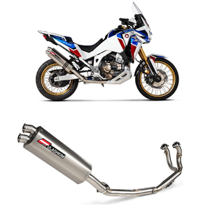 Sistema de Escape Completo para <span class=keywords><strong>HONDA</strong></span> CRF1100 CRF1100L AFRICA TWIN Escapes de Motocicleta 2020 <span class=keywords><strong>2021</strong></span> 2022 Silenciador de Escape - Product Image 1