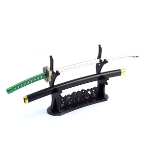 Alliage <span class=keywords><strong>de</strong></span> zinc <span class=keywords><strong>tout</strong></span> métal petit jouet épée <span class=keywords><strong>Bleach</strong></span> Aizen Sousuke Zanpakutou Kyoukasuigetsu 26cm 46g Mini Katana - Product Image 1