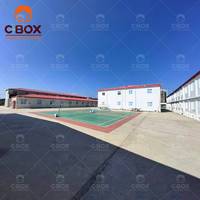 Cbox - Aula Escolar Modular Prefabricada Moderna, Campamento Minero Móvil, Estructura de Acero, Oficina, Cantina, Casa Contenedor Desmontable y Duradera