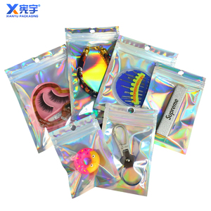 Bolsa de Mylar Holográfica Transparente con Logotipo Personalizado, Bolsa de Plástico Láser Reutilizable a Prueba de Agua, Bolsa Vertical para Anillos, Collares, Pendientes y Relojes - Product Image 6
