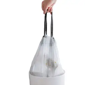 垃圾袋家用防漏手持拉绳垃圾袋一次性塑料袋客厅