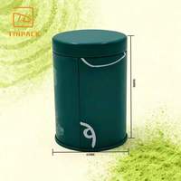 Boîte en métal ronde personnalisée de qualité alimentaire hermétique pour le stockage du thé, du café et du matcha