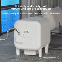 Bac à litière automatique pour chat, grand, intelligent, à faible bruit, autonettoyant, avec capteur WIFI et application pour chats