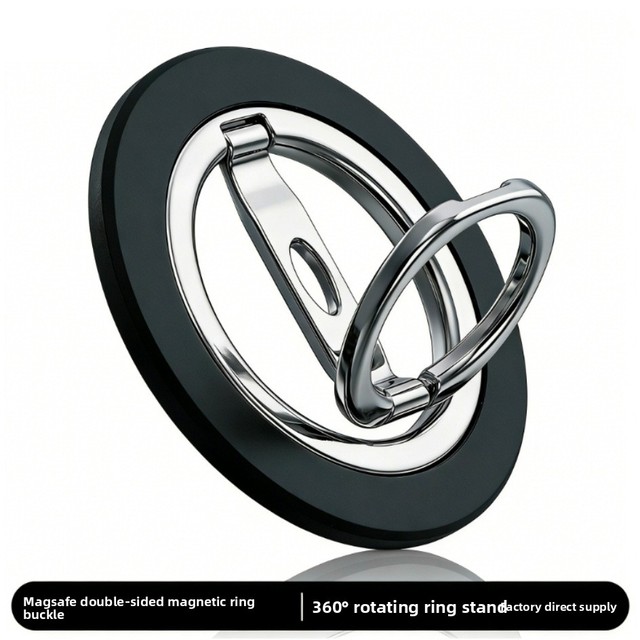 New Portable Foldable Double Sided Magnetic Phone Finger Ring Stand for IPhone Android Desktop Bedroom Office Car Phone Holder