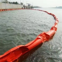 HOKBG haute qualité gonflable et flottant pvc barrage de confinement des déversements d'hydrocarbures et barrière contre les inondations