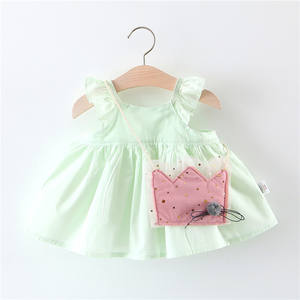 Ropa Infantil al por Mayor de Taiwán, Vestido de Verano para Bebés, Adorable Vestido de Tul para Niñas, Vestidos de Niña de las Flores Hechos en China - Product Image 1