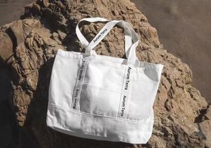 Customized Branded Strap Slogan Printed logo Shopping Cotton Canvas Active Lifestyle Sporty Tote Bag for Gym - Product Image 3