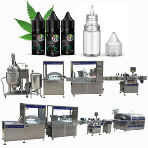 Machine de remplissage, de bouchage et d'étiquetage automatique de flacons en plastique HDPE ambré jetables - Product Image 1