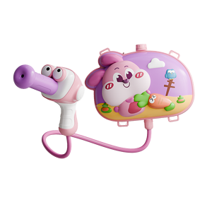Pistolet à eau en plastique réglable de 2000 ml pour enfants, jouet de pulvérisation d'eau d'été pour la plage en plein air avec conception à tirer - Product Image 3