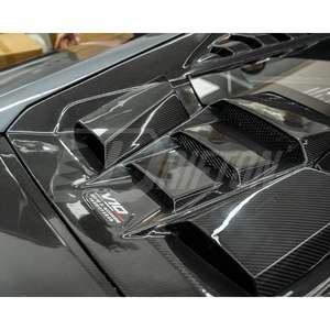 Cubierta de motor trasero de fibra de carbono seca estilo Tecnica para Lamborghini Huracan LP580 LP610 EVO 2014-2025 - Product Image 2
