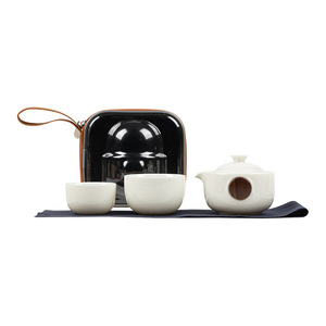 Guanlan Jade Porcelain Quick Cup Ceramic Kung Fu <b>Tea</b> <b>Set</b> One Pot Two Cups Travel <b>Tea</b> <b>Set</b> - Product Image 5