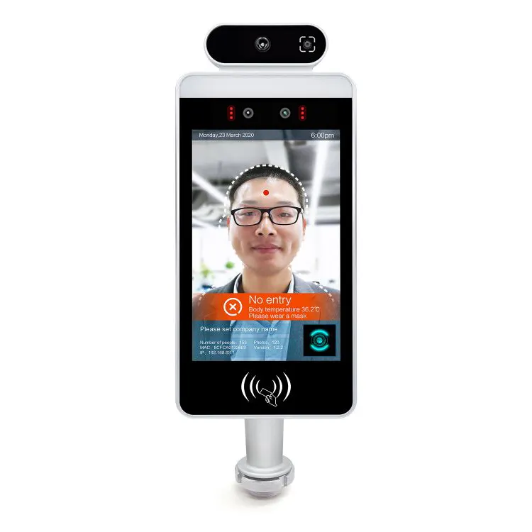 8 дюймов цифровой экран нескольких приложений с функцией распознавания лиц камеры функцией Wi-Fi с Европейским союзом QR код для отслеживания