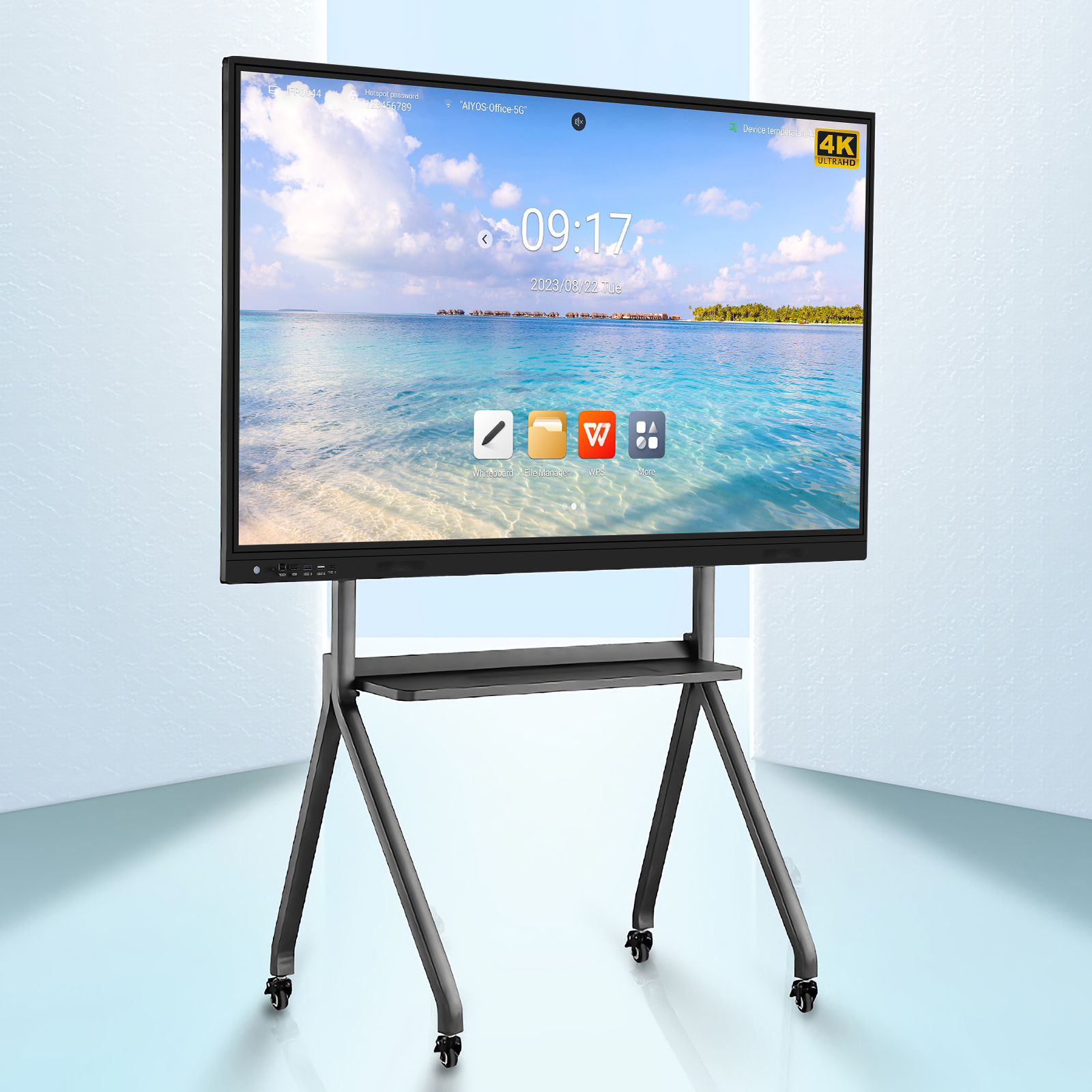 Interactive Whiteboard 43/55 Inch Touch Screen Active LCD Touchscreen IPS Smart Board Electronic White Board for Office Use