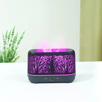 Humidificateur d'air ultrasonique 200ml personnalisable diffuseur d'huiles essentielles en métal sans flamme aromathérapie maison hôtel