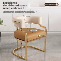 Chaises de thé décontractées de style italien, luxe léger, pour la maison : chaises de salle à manger, de salon et de maquillage pour la chambre à coucher